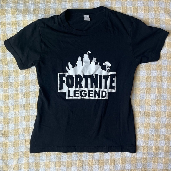Kids Smartex Small Black Fortnite Tee Shirt - Picture 1 of 3